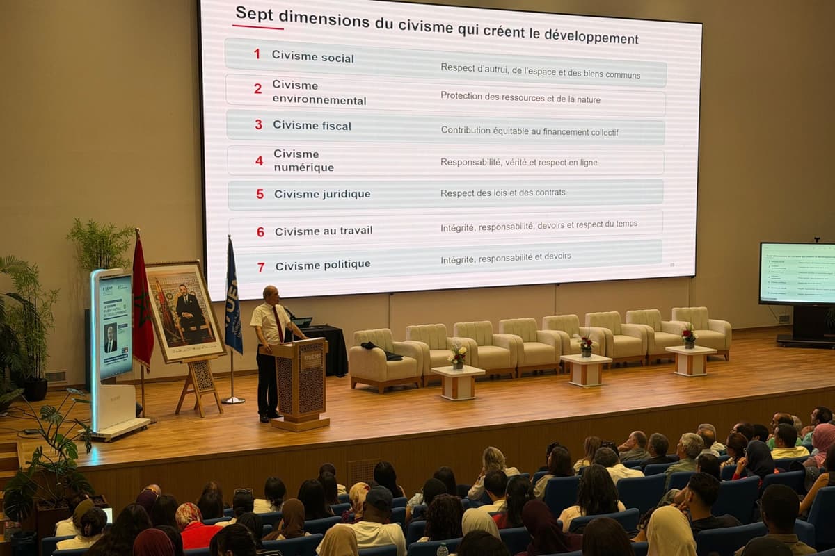 Pr. Mostapha Bousmina ouvre le cycle de conférences avec une réflexion sur le civisme