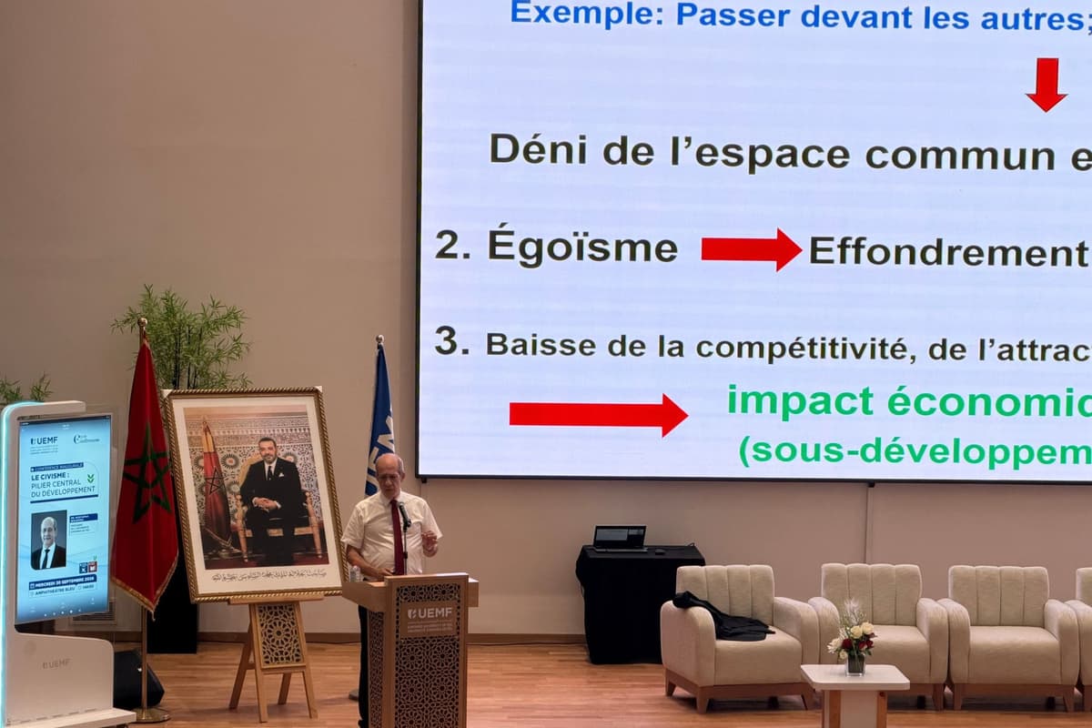 Pr. Mostapha Bousmina ouvre le cycle de conférences avec une réflexion sur le civisme