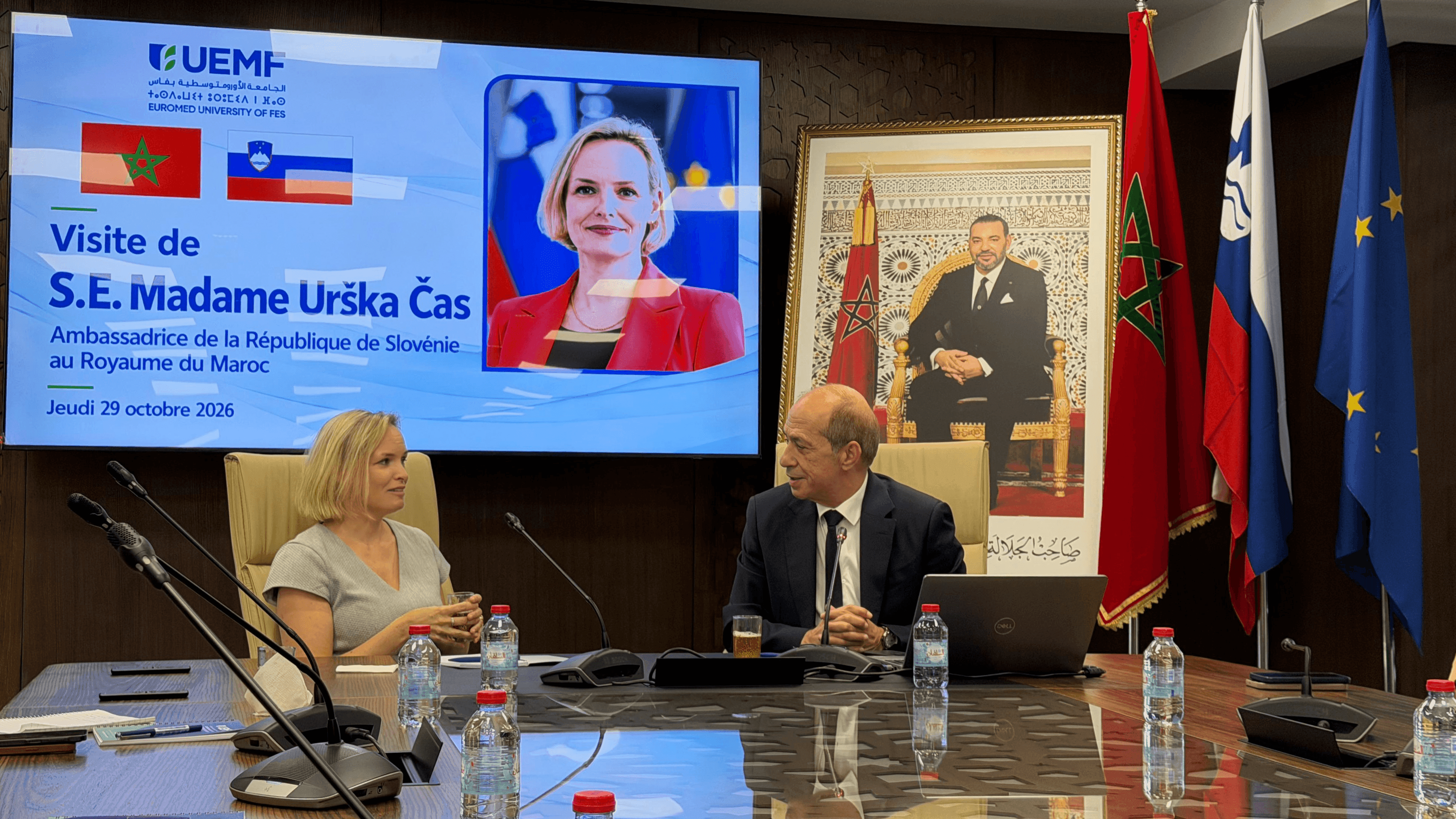 L’Ambassadrice de la Slovénie au Maroc en visite à l’Université Euromed de Fès