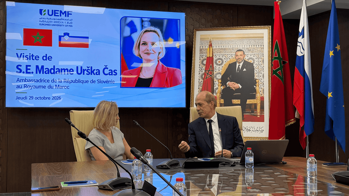L’Ambassadrice de la Slovénie au Maroc en visite à l’Université Euromed de Fès