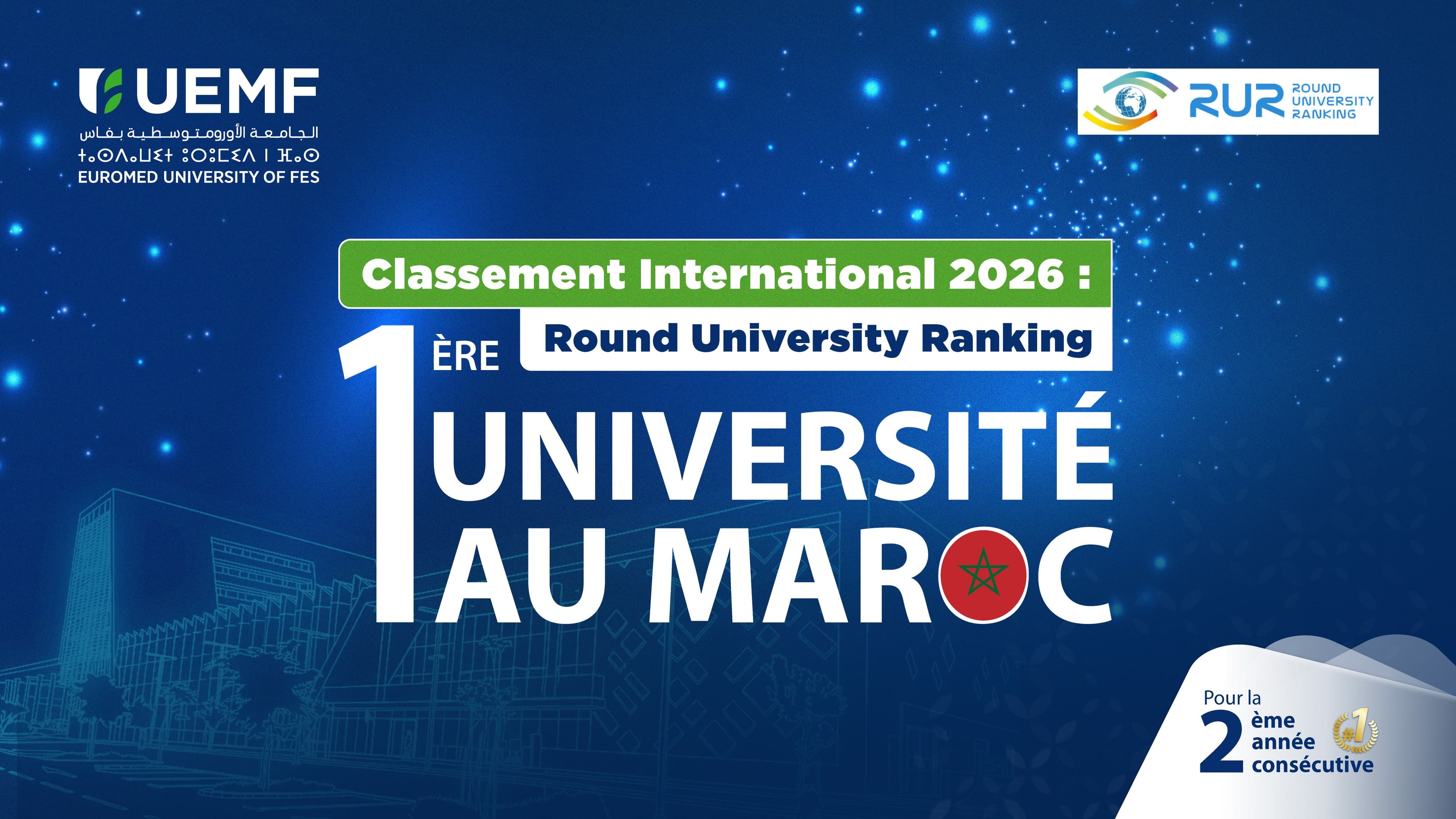 Round University Ranking 2026 : l’Université Euromed de Fès confirme son rang de leader incontesté de l’enseignement supérieur marocain