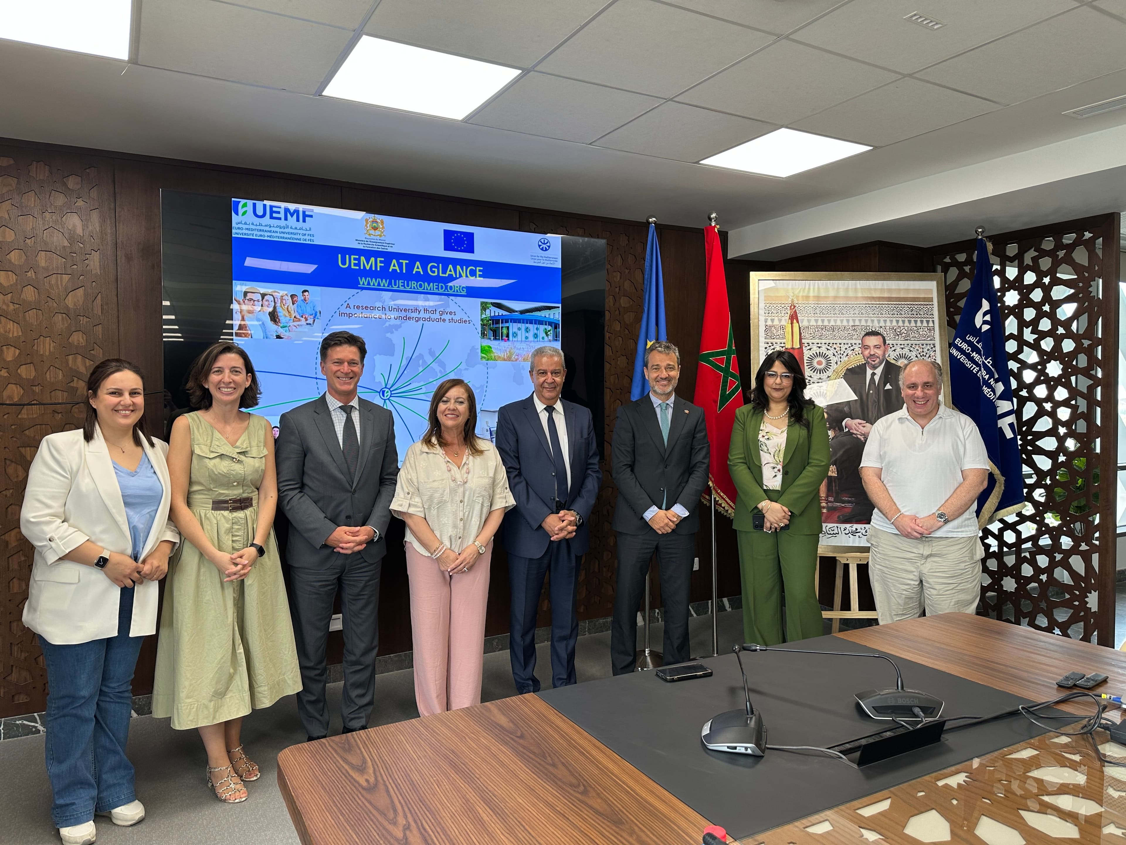 Visite de la Délégation de l’Union européenne au Maroc à l’Université Euromed de Fès