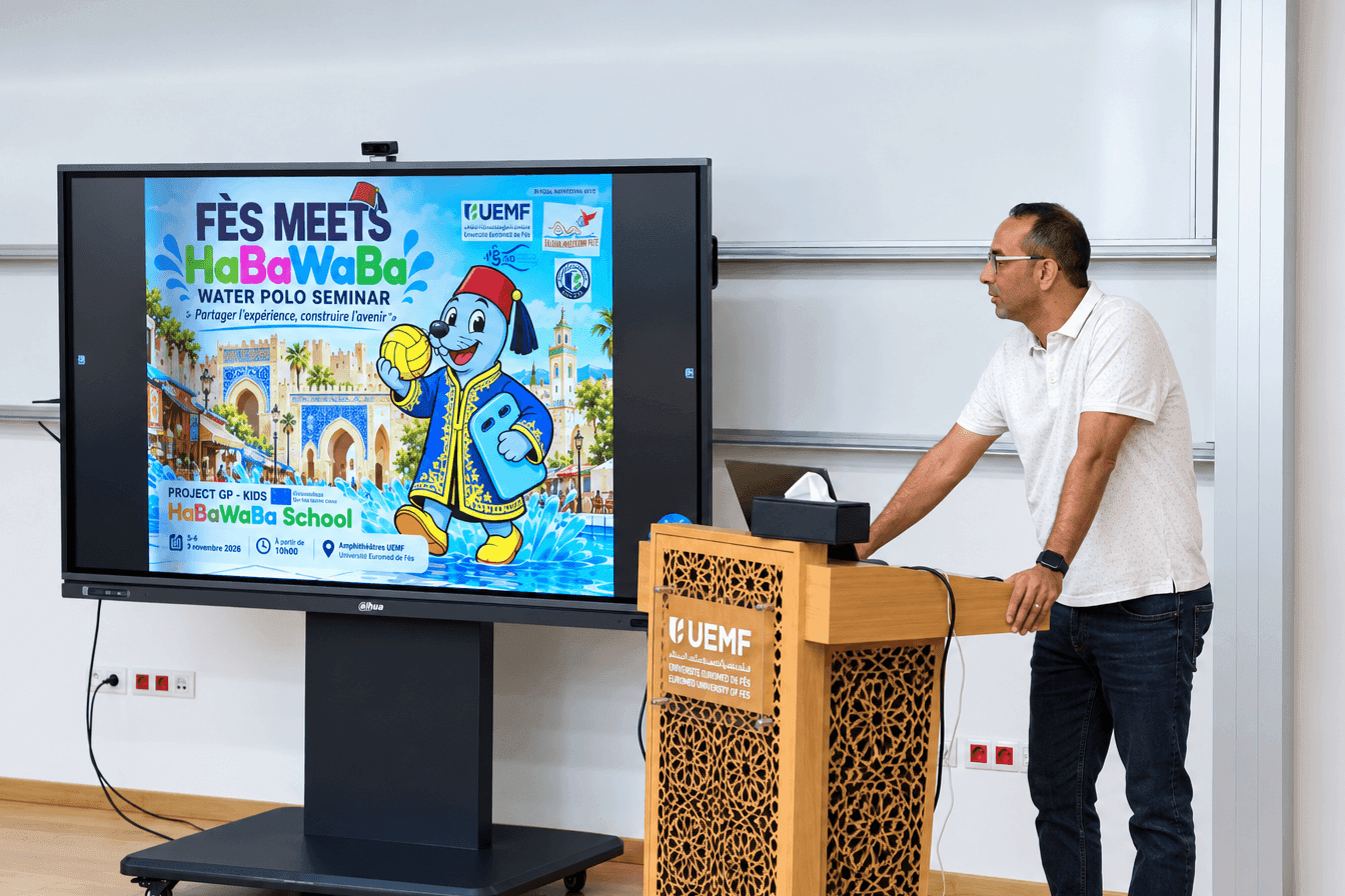 Fès Meets HaBaWaBa : l’UEMF accueille une rencontre internationale dédiée au développement du Water-Polo chez les jeunes