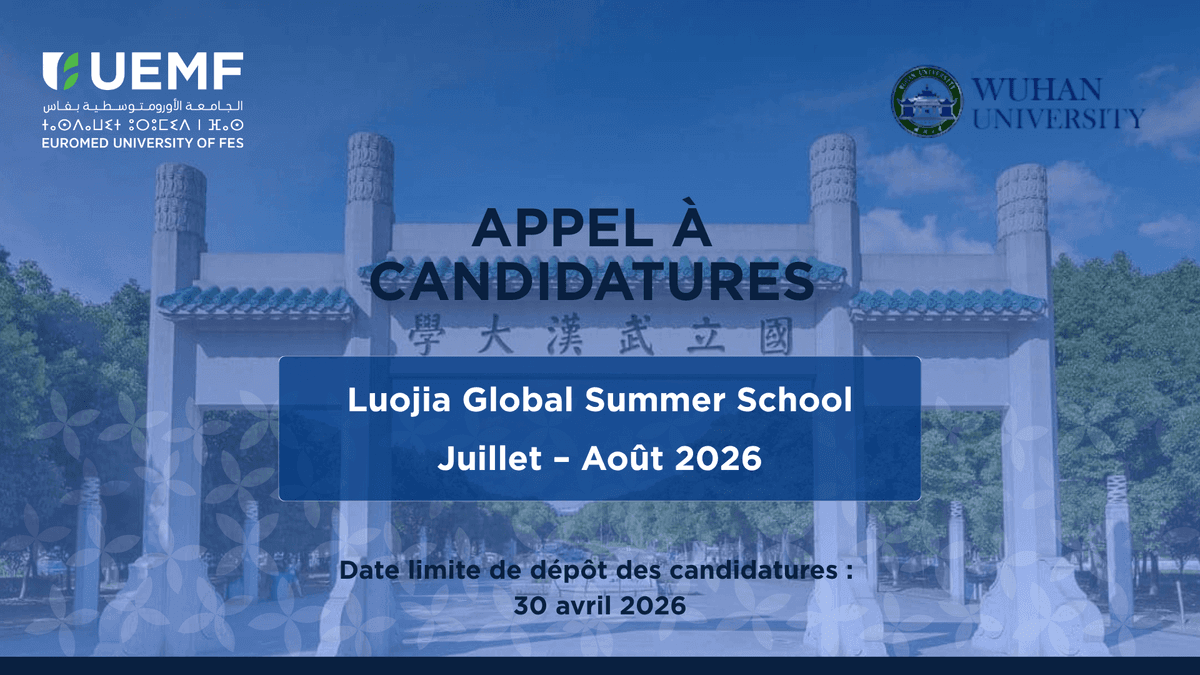 [Summer School] Appel à candidature : Luojia Global Summer School 2026 
