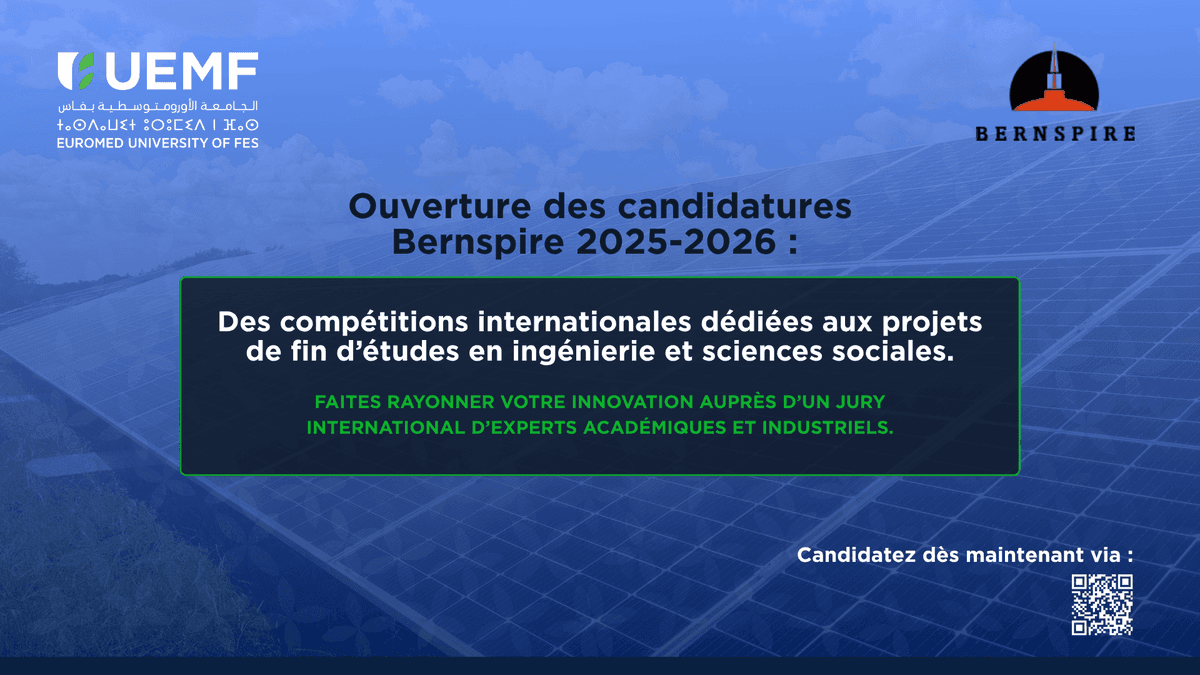 Bernspire 2025-2026 : ouverture des candidatures aux compétitions internationales dédiées aux étudiants