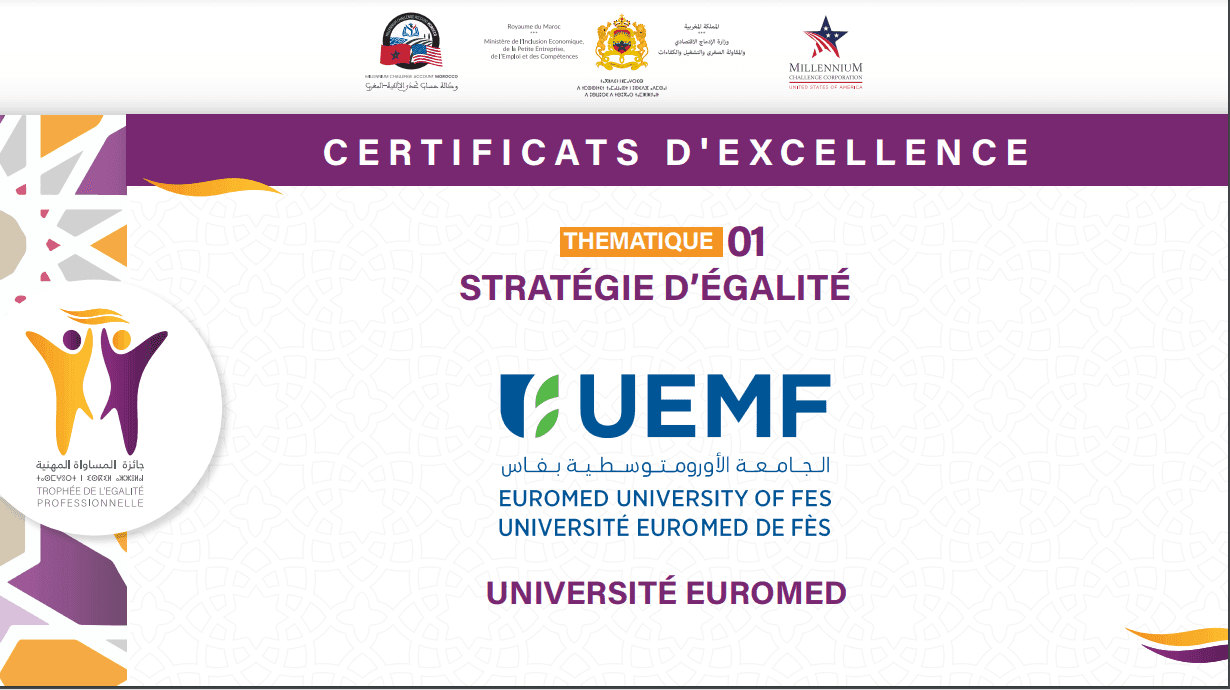 L'UEMF récompensée pour sa stratégie d’égalité Femme-Homme lors de la 6ème édition de la cérémonie de remise des Trophées de l’Égalité Professionnelle