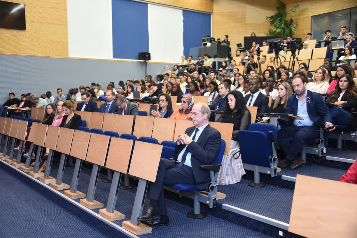 Visite du Vice-Président de la BEI M.Mourinho Félix à l'UEMF pour un échange avec les étudiants autour du climat