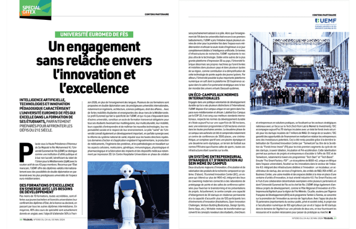 [ SPECIAL GITEX ] - Université Euromed de Fès, un engagement sans relâche envers l'innovation et l'excellence 