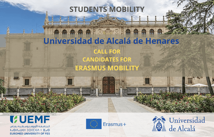 [Appel à candidatures] Programme Erasmus d'échange pour la mobilité des étudiants à l'Université d'Alcalá de Henares