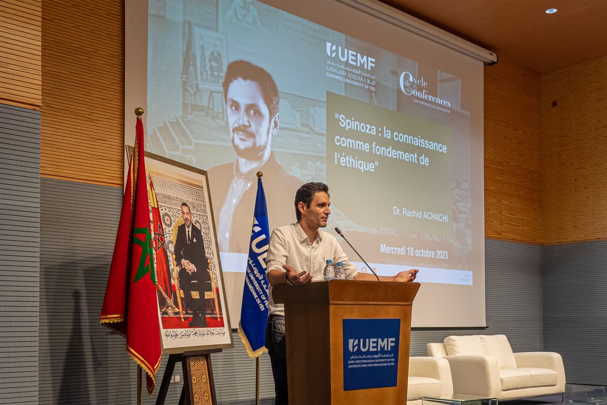 Conférence du Dr. Rachid ACHACHI :  "Spinoza : la connaissance comme fondement de l'éthique"