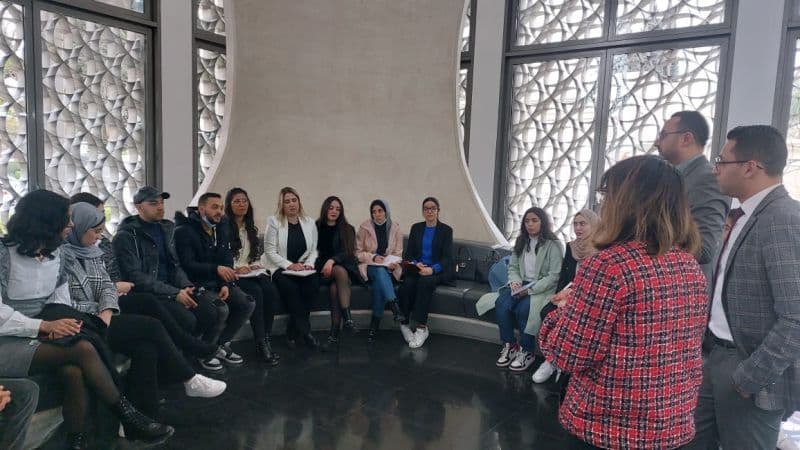 Visite des étudiants du M1 Finance d'Entreprise à "l'agence présidentielle" du groupe Bank of Africa à Fès