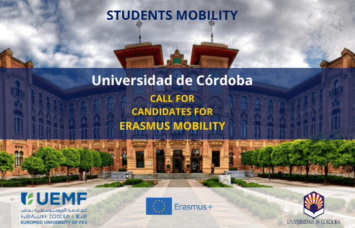 [Appel à candidatures] Programme Erasmus d'échange pour la mobilité des étudiants à l'Université de Córdoba