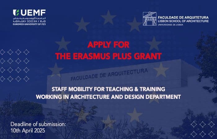 [Appel à candidatures] Bourse de mobilité Erasmus+ à l'École d'architecture de Lisbonne 