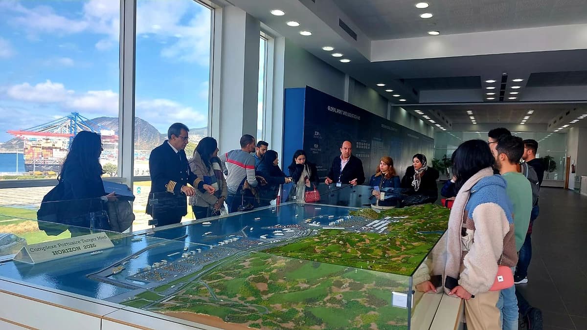 Learning-visit à Tanger Med dans le cadre du cours "Transport international et SupplyChain Management"