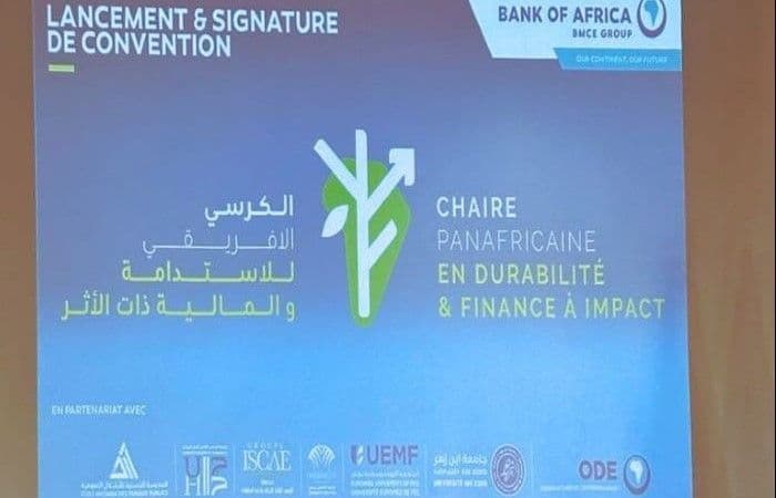 Signing of an agreement to launch the Pan-African Chair in Sustainability & Impact Finance