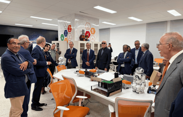 Visit of the Members of the Hassan II Academy of Science and Technology to the Euromed University of Fes