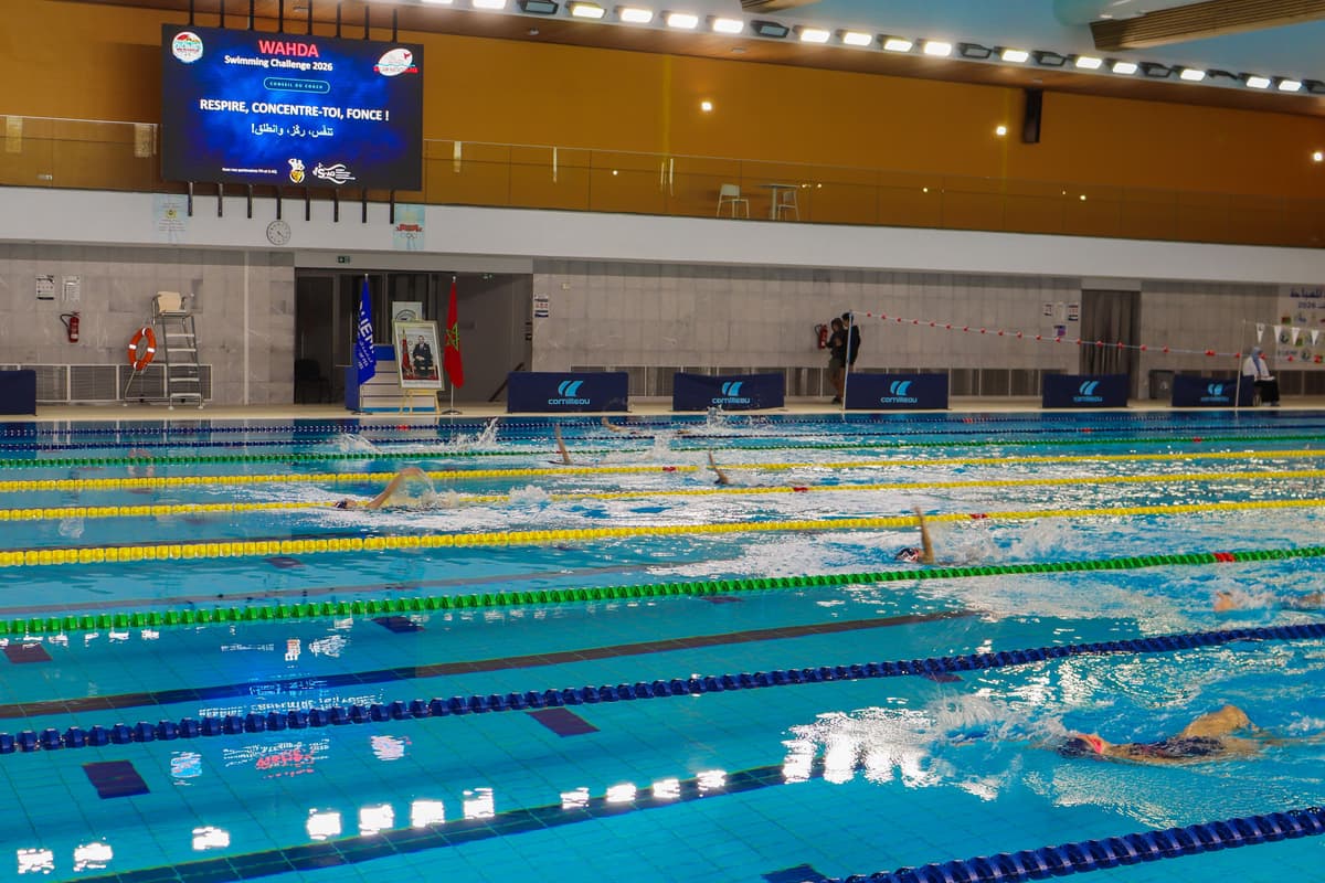 Piscine olympique de l’UEMF accueille le Wahda Swimming Challenge 2026