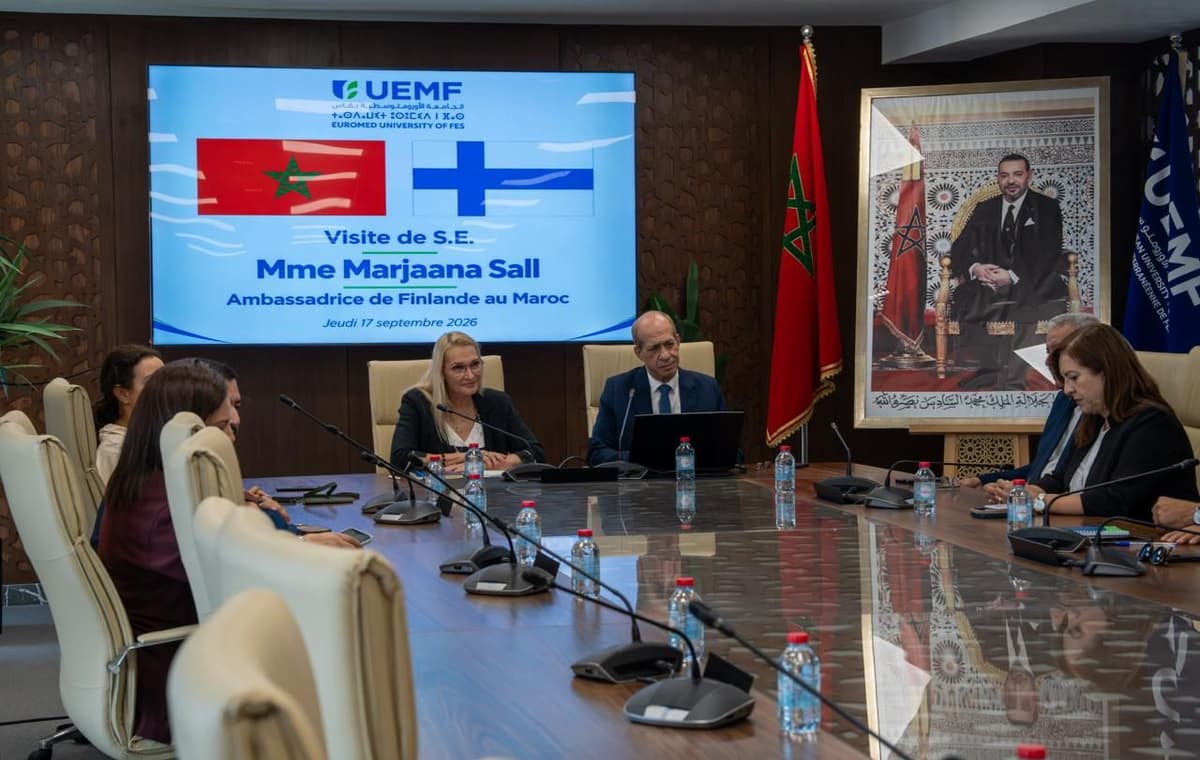 Visite de S.E. Mme Marjaana Sall, Ambassadrice de Finlande au Maroc, à l’Université Euromed de Fès