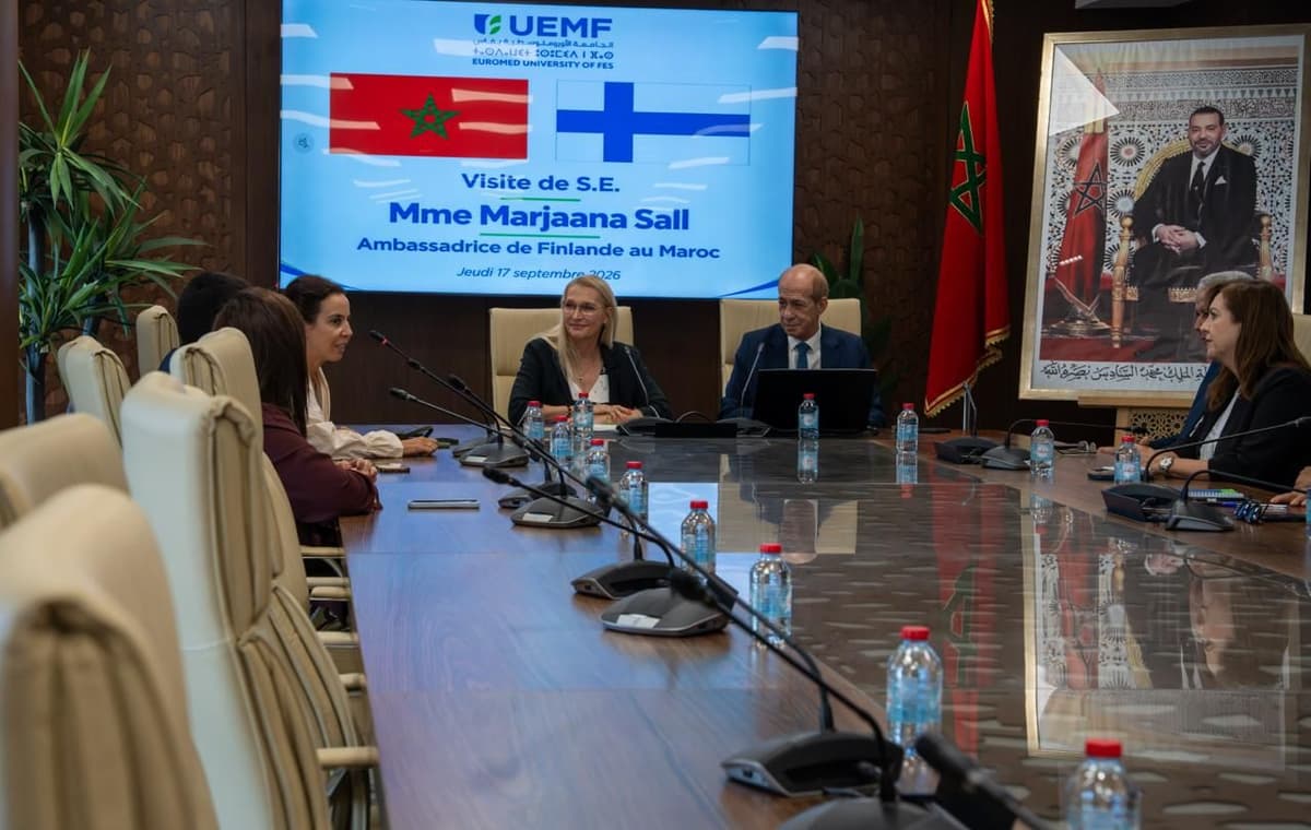 Visite de S.E. Mme Marjaana Sall, Ambassadrice de Finlande au Maroc, à l’Université Euromed de Fès