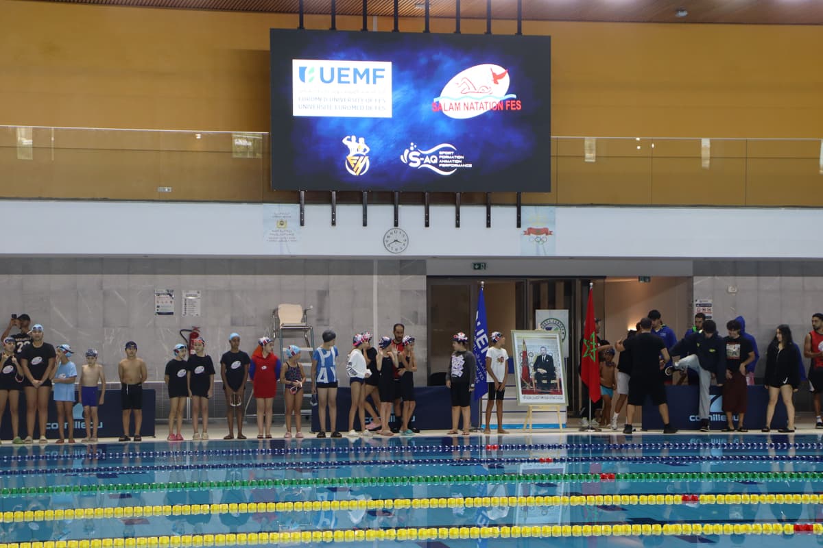 Piscine olympique de l’UEMF accueille le Wahda Swimming Challenge 2026