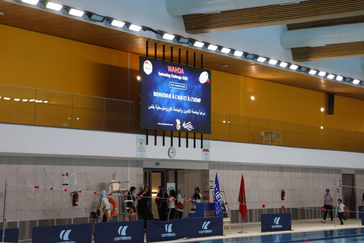 Piscine olympique de l’UEMF accueille le Wahda Swimming Challenge 2026