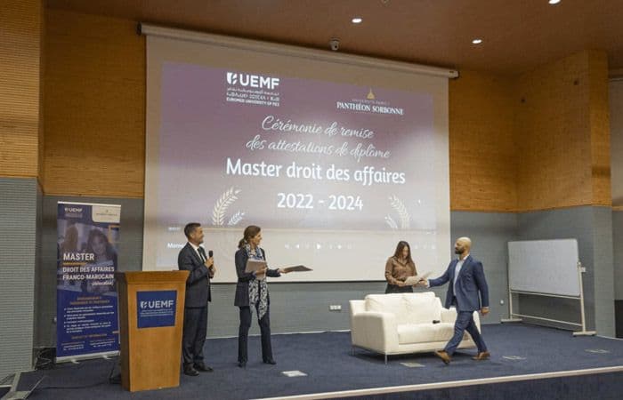 Cérémonie de Remise de Diplômes de la 1ère Promotion du Master Sorbonne-UEMF