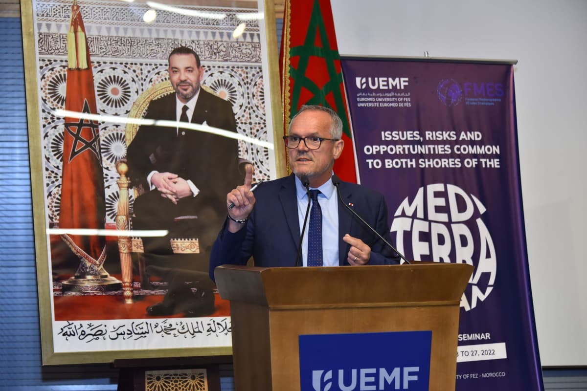Un séminaire de formation par L'UEMF et la Fondation Méditerranéenne d’Études Stratégiques (FMES) sur les enjeux, risques et opportunités communs aux deux rives de la Méditerranée