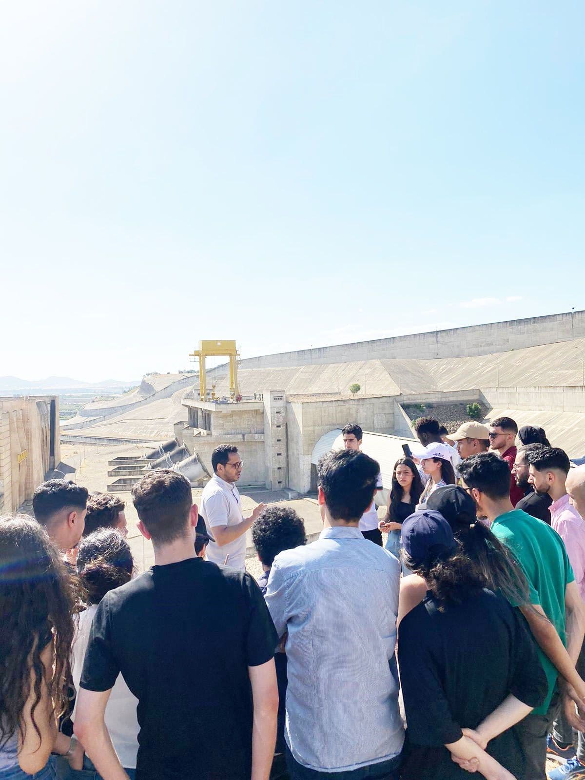 Visite pédagogique du barrage Al Wahda, actuellement plus grande infrastructure hydraulique du Royaume