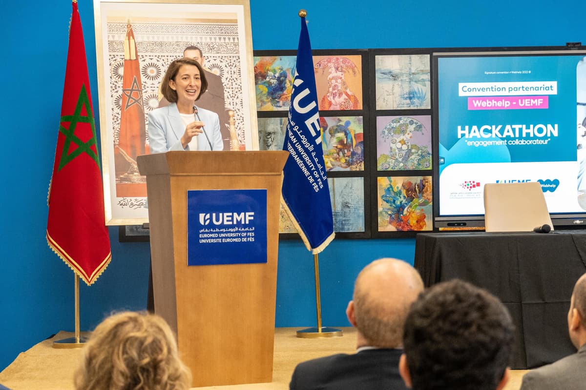 Signature d'une convention de partenariat entre l'UEMF et Webhelp Maroc