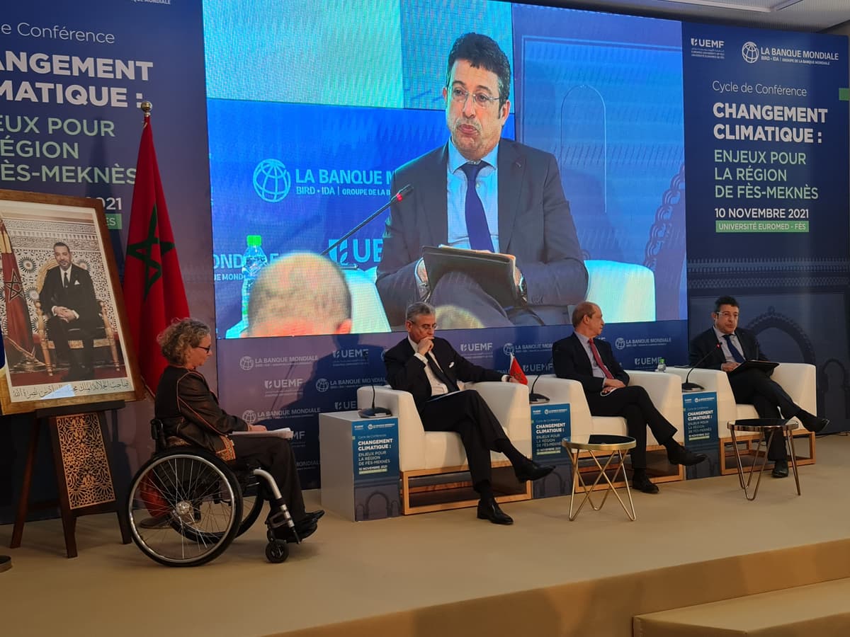 l'UEMF et la Banque Mondiale co-organisent une conférence sur les changements climatiques : enjeux pour la région de Fès-Meknès