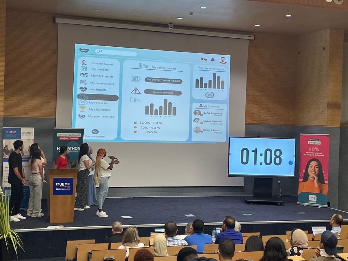 Hackathon Webhelp Maroc et UEMF : des projets et des concepts innovants à la grande finale