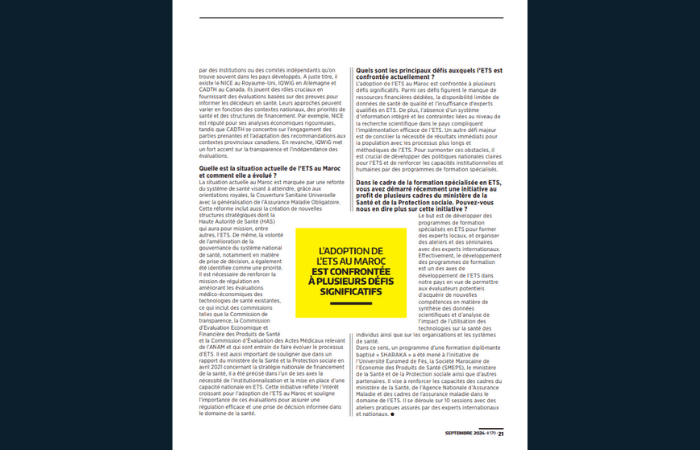 Point de Vue : L’Évaluation des Technologies de la Santé (ETS), un outil d’aide à la décision