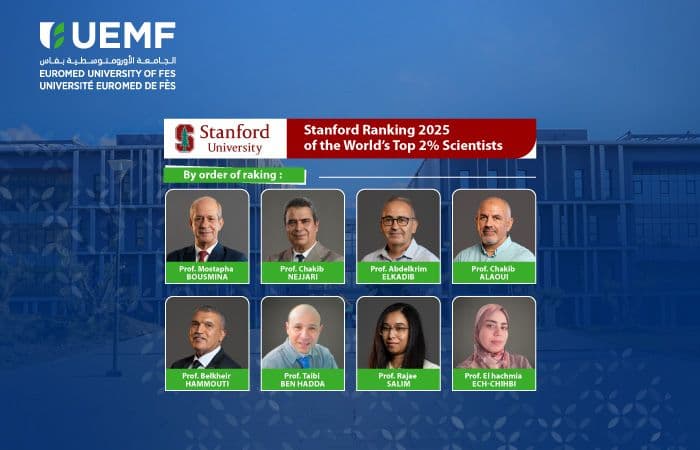 Huit chercheurs de l’UEMF distingués parmi les 2 % de scientifiques les plus influents au monde