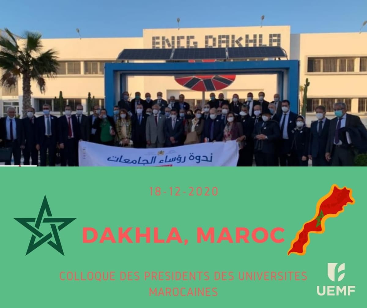 Participation du Pr. Mostapha Bousmina au colloque des Présidents des Universités Marocaines à Dakhla