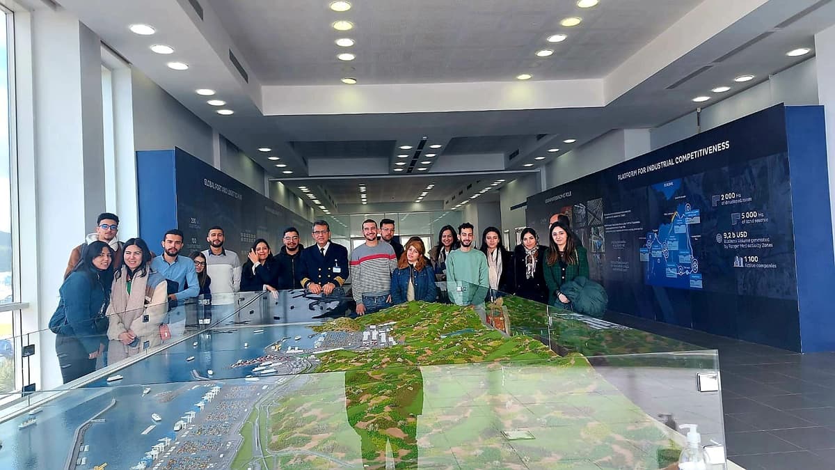 Learning-visit à Tanger Med dans le cadre du cours "Transport international et SupplyChain Management"
