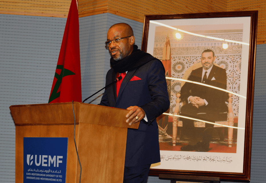 Visite de S.E. Dr MINKO MI NSEME Sylver Aboubacar, Ambassadeur de la République Gabonaise au Maroc