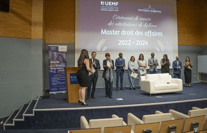 Cérémonie de Remise de Diplômes de la 1ère Promotion du Master Sorbonne-UEMF