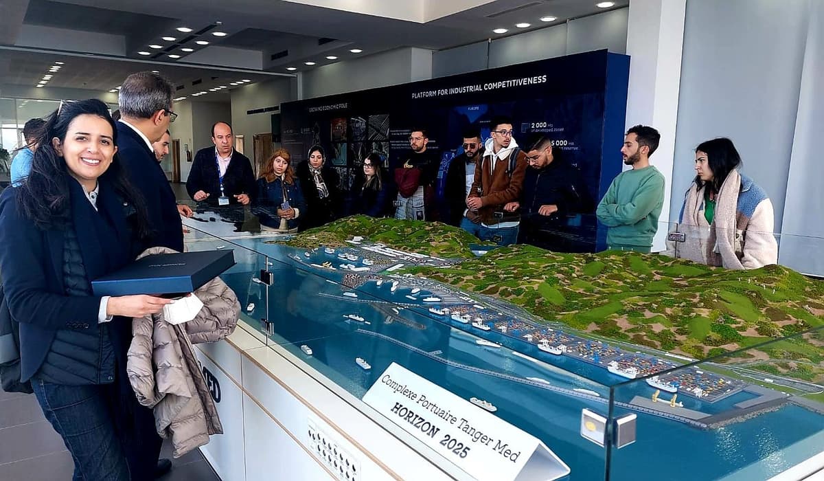 Learning-visit à Tanger Med dans le cadre du cours "Transport international et SupplyChain Management"