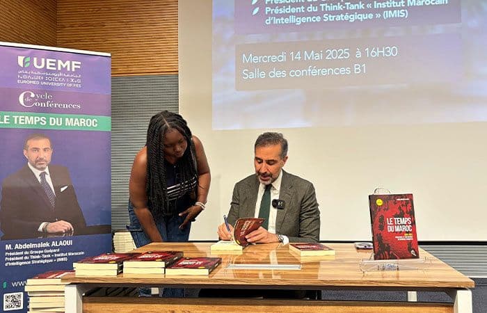 Lecture stratégique de l'intelligence marocaine : Moulay Abdelmalek Alaoui en conférence à l’UEMF