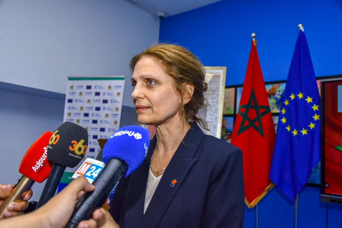 Une délégation composée de l’UE, de la BEI et des Ambassadeurs de l’UE, visite l’UEMF pour un échange inédit avec les étudiants