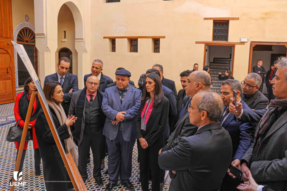 Visite de deux Riads mis à la disposition de l'UEMF par une délégation accompagnée de Pr. Iman Benkirane