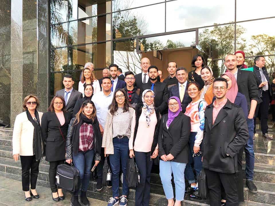Des étudiants de l'UEMF assistent à la session plénière de l'Académie Hassan 2 des Sciences et Techniques
