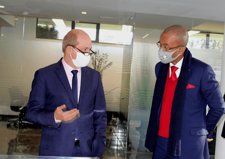 Visite de S.E. Dr MINKO MI NSEME Sylver Aboubacar, Ambassadeur de la République Gabonaise au Maroc