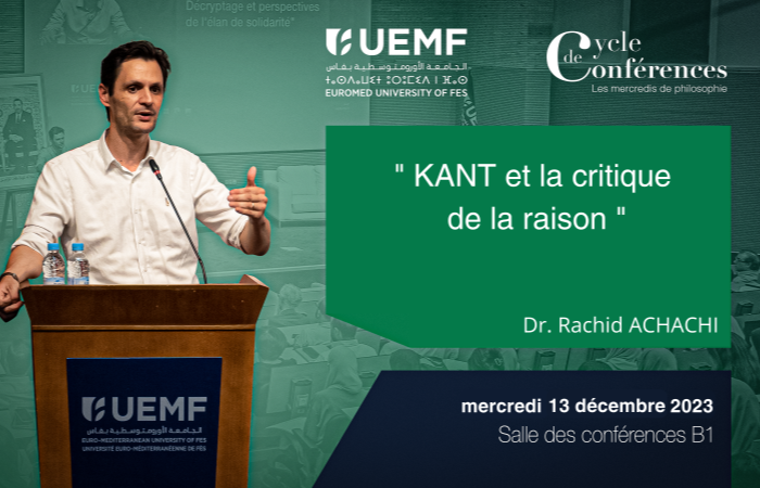 KANT and the critique of reason: by Pr. Rachid ACHACHI