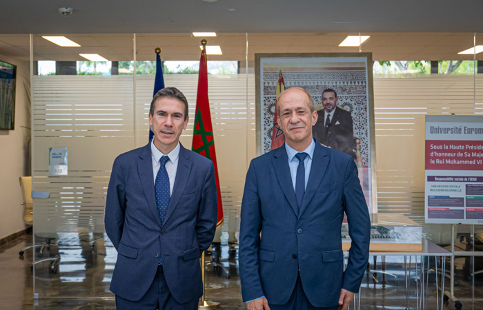 Courtesy visit to the UEMF of the New Ambassador of Spain in Rabat, HE Enrique Ojeda Vila